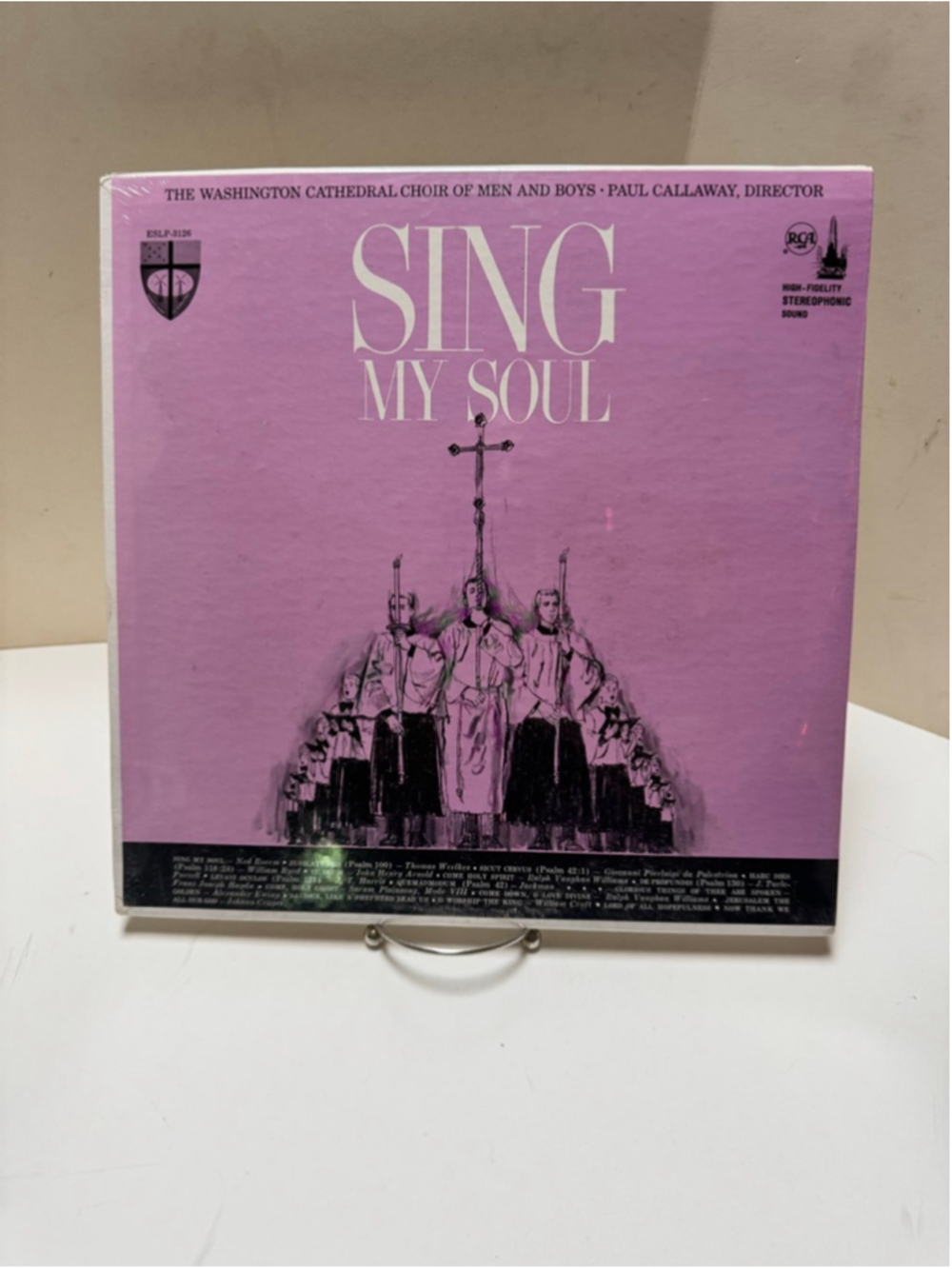 Washington Cathedral Choir - Sing My Soul LP Record 1965 RCA Stereo SEALED